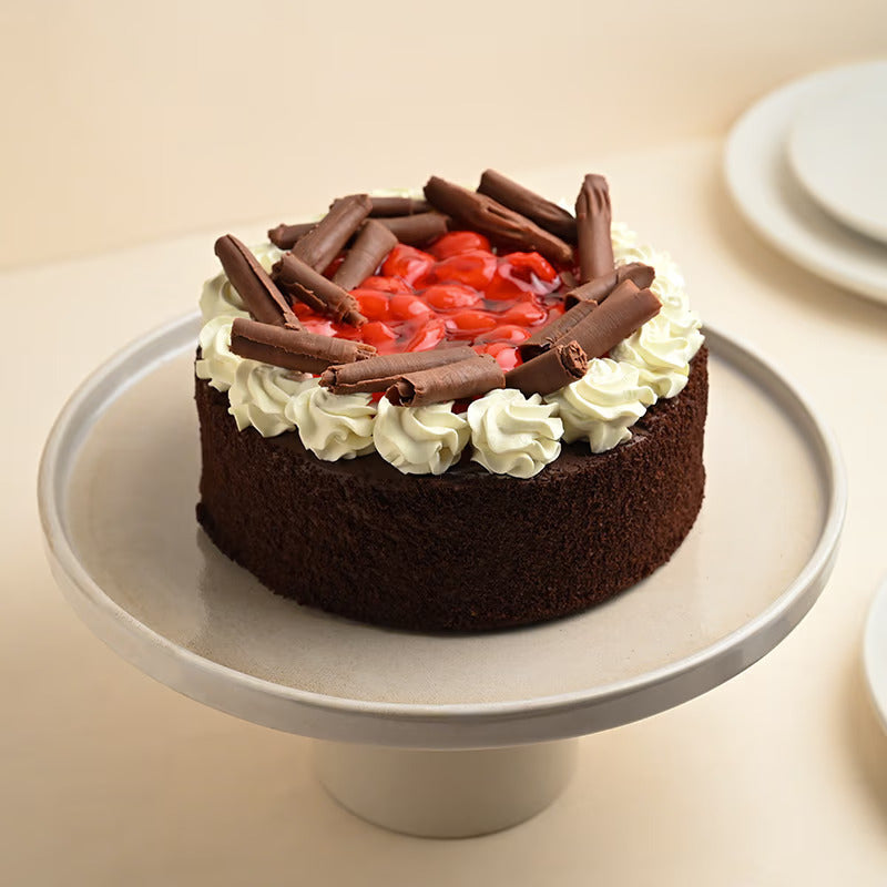 Cherry Kissed Black Forest Birthday Cake